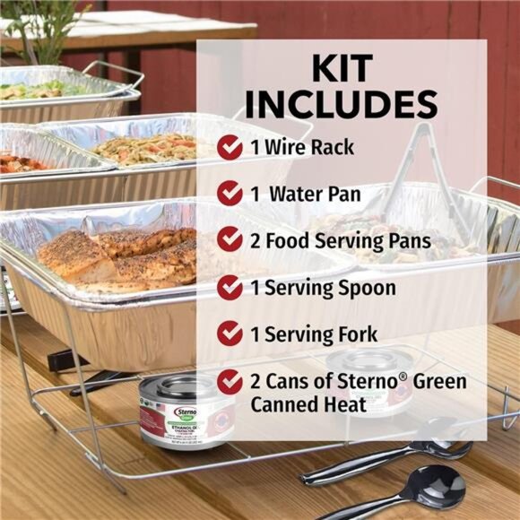 Buffet Kit Disposable Chafing Dish Buffet Set - Chafing Dishes - Picture 4 of 7